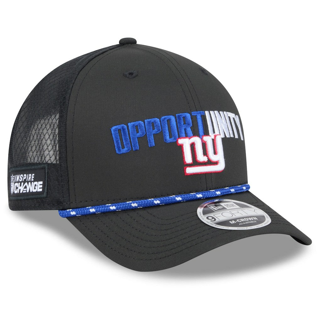 NFL New York Giants 2025 Inspire Change 9FORTY M-Crown Adjustable Hat