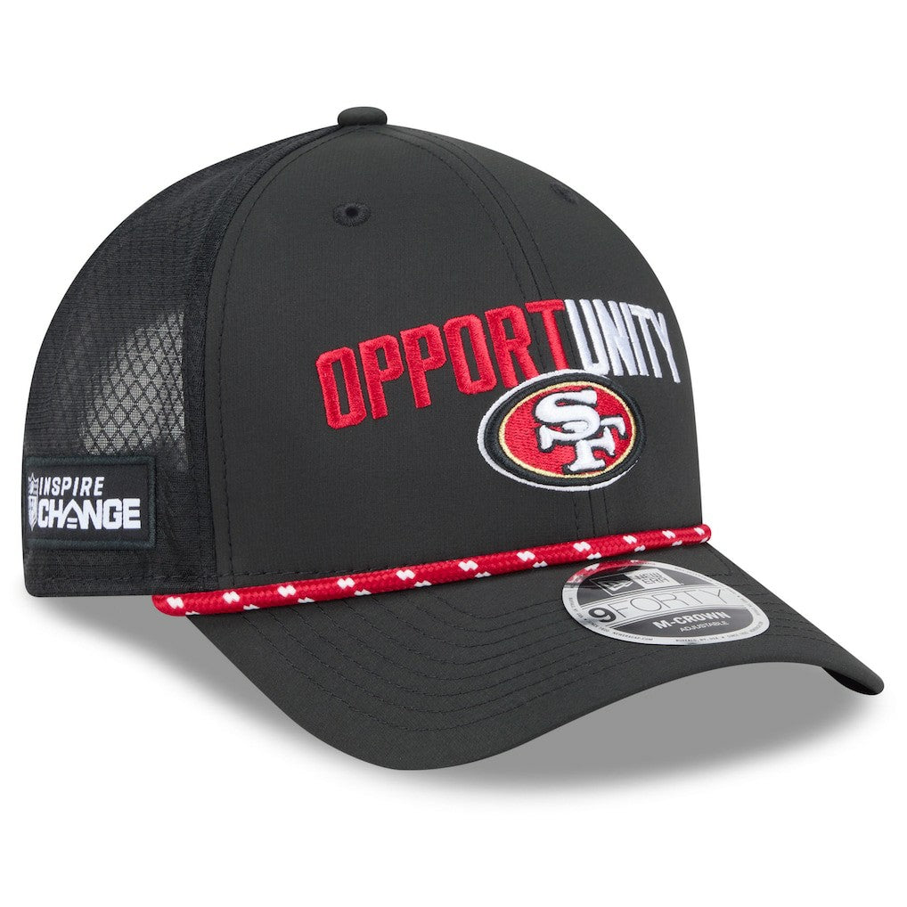 NFL San Francisco 49ers 2025 Inspire Change 9FORTY M-Crown Adjustable Hat