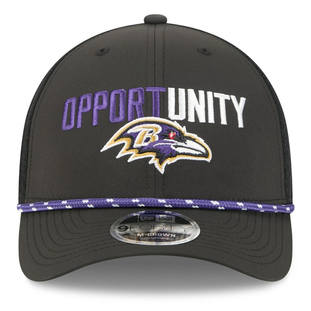 NFL Baltimore Ravens 2025 Inspire Change 9FORTY M-Crown Adjustable Hat