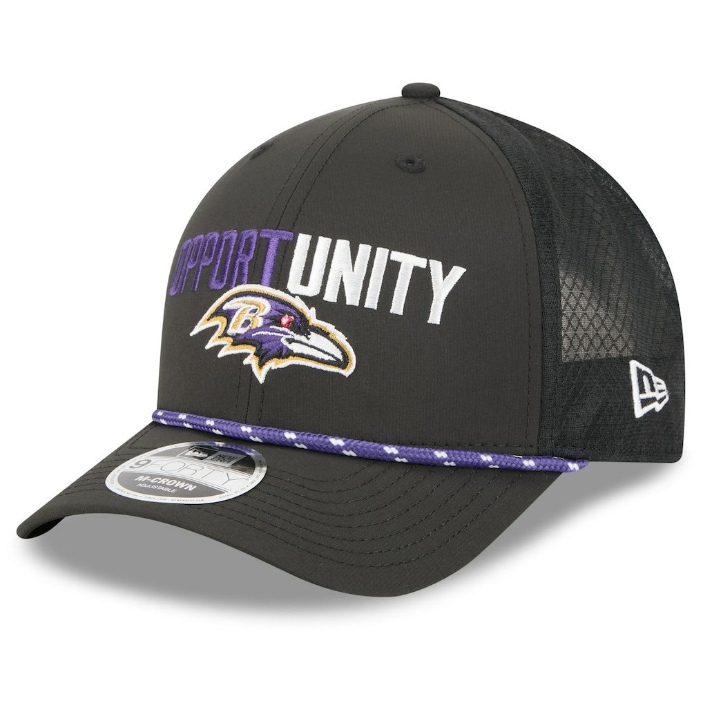 NFL Baltimore Ravens 2025 Inspire Change 9FORTY M-Crown Adjustable Hat