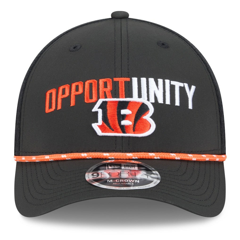 NFL Cincinnati Bengals 2025 Inspire Change 9FORTY M-Crown Adjustable Hat