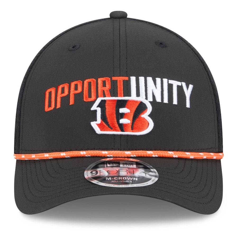 NFL Cincinnati Bengals 2025 Inspire Change 9FORTY M-Crown Adjustable Hat