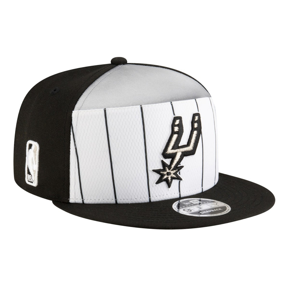 San Antonio Spurs Youth 2025 NBA Tip Off Split Panel 9FIFTY Snapback Hat - White/Black | New Era discount