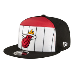 Miami Heat Youth 2025 NBA Tip Off Split Panel 9FIFTY Snapback Hat - White/Black | New Era online