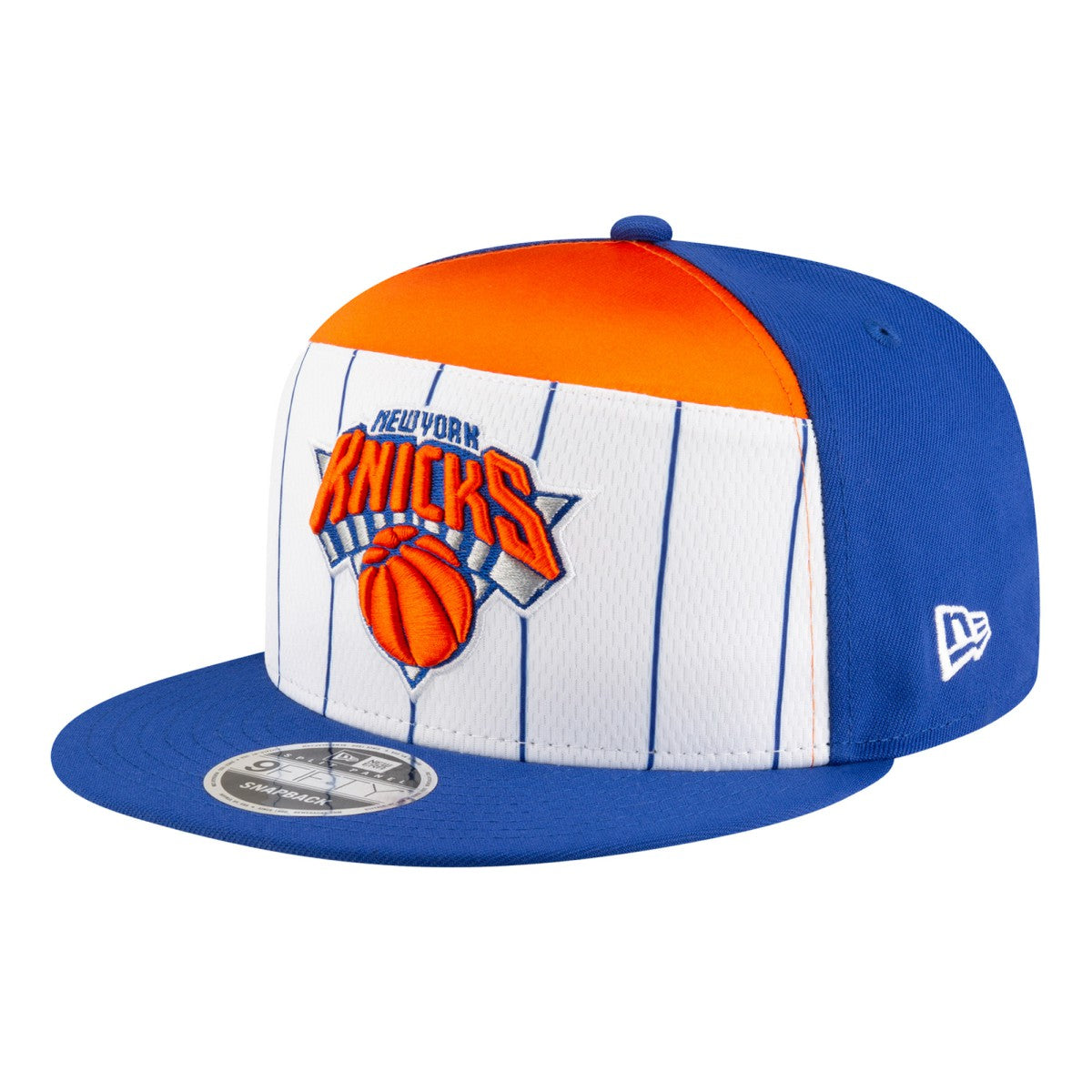 New York Knicks Youth 2025 NBA Tip Off Split Panel 9FIFTY Snapback Hat - White/Blue | New Era on sale