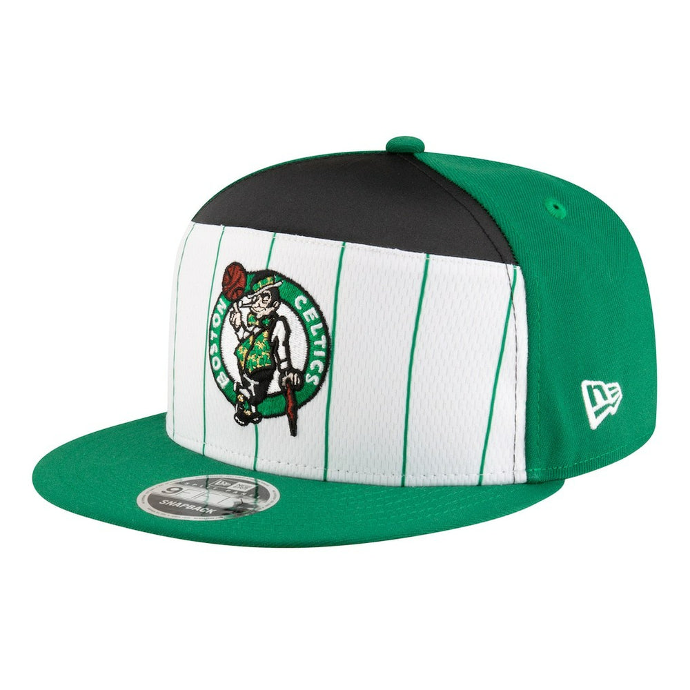 Boston Celtics Youth 2025 NBA Tip Off Split Panel 9FIFTY Snapback Hat - White/Kelly Green | New Era discount