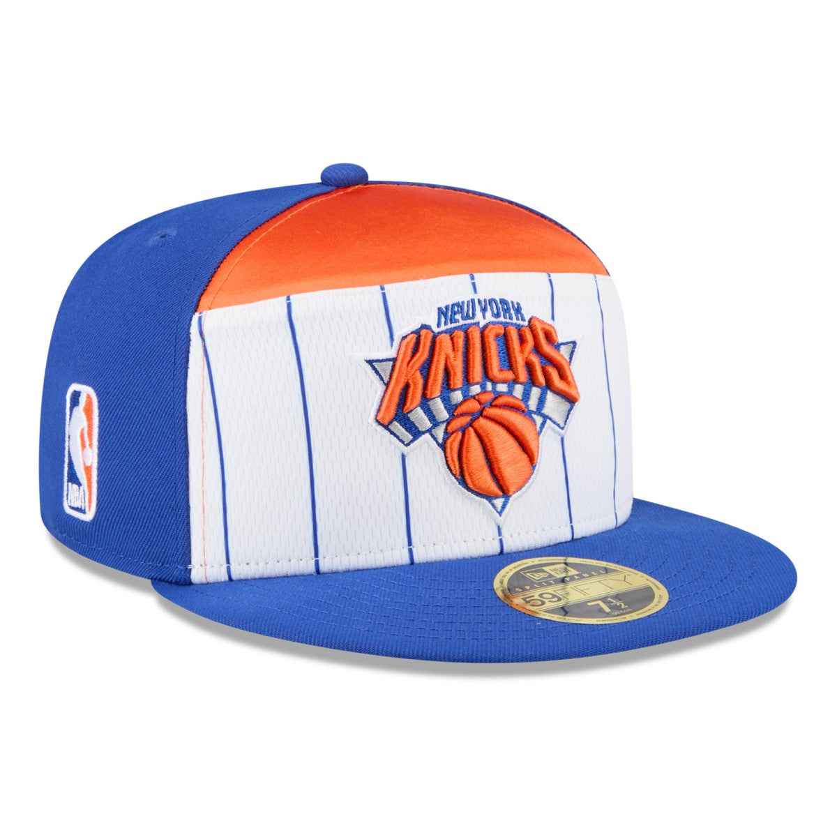 New York Knicks 2025 NBA Tip Off Split Panel 59FIFTY Fitted Hat - White/Blue | New Era for sale