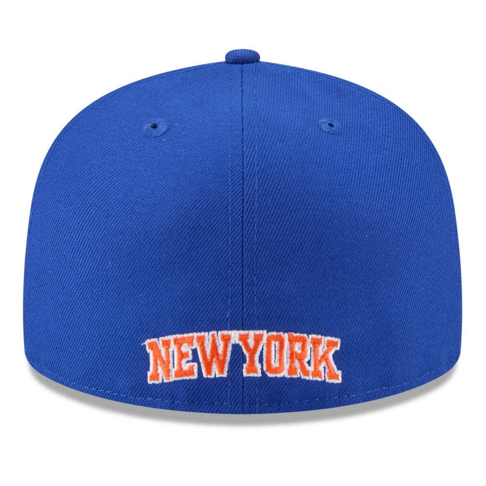 New York Knicks 2025 NBA Tip Off Split Panel 59FIFTY Fitted Hat - White/Blue | New Era for sale