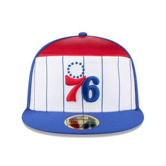 Philadelphia 76ers 2025 NBA Tip Off Split Panel 59FIFTY Fitted Hat - White/Royal | New Era on sale
