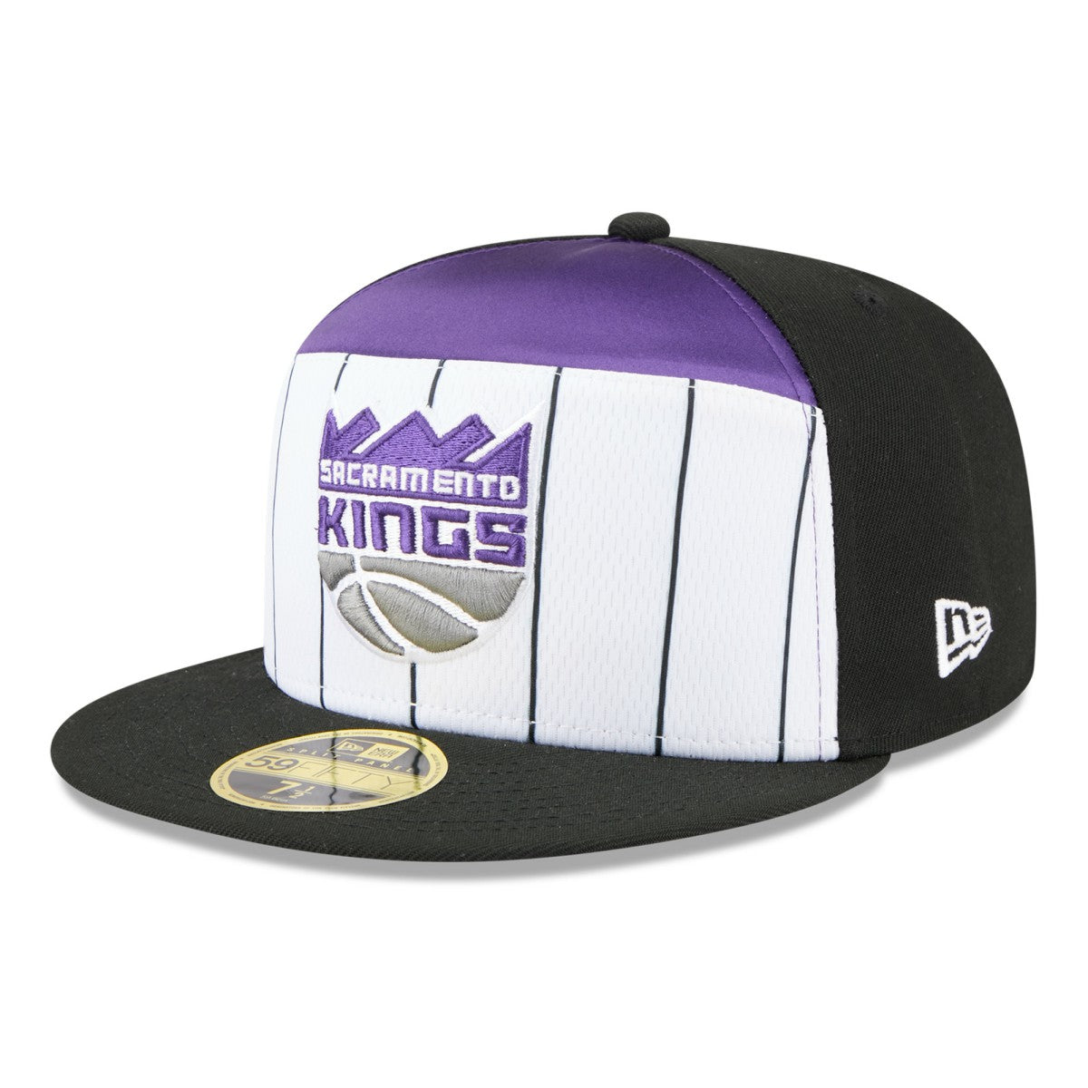 Sacramento Kings 2025 NBA Tip Off Split Panel 59FIFTY Fitted Hat - White/Black | New Era online