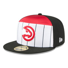 Atlanta Hawks 2025 NBA Tip Off Split Panel 59FIFTY Fitted Hat - White/Black | New Era discount