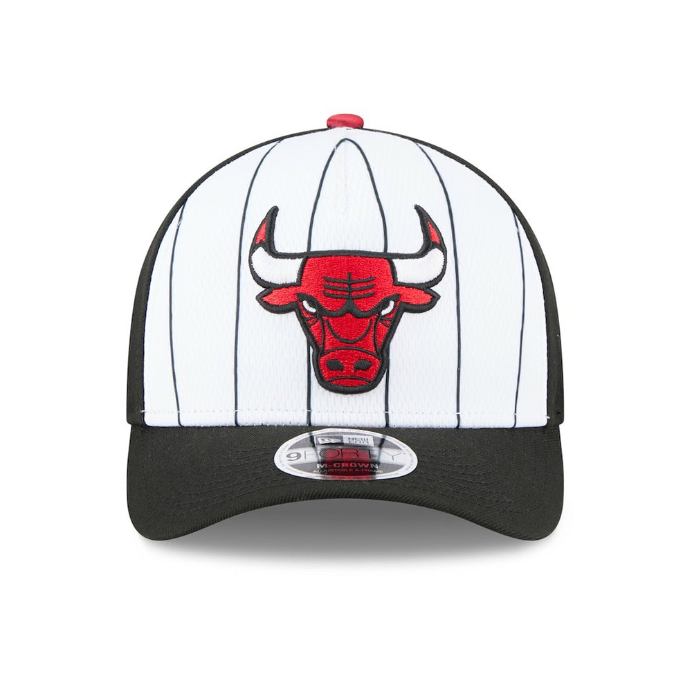 Chicago Bulls 2025 NBA Tip Off M-Crown A-Frame 9FORTY Adjustable Hat - White/Black | New Era outlet
