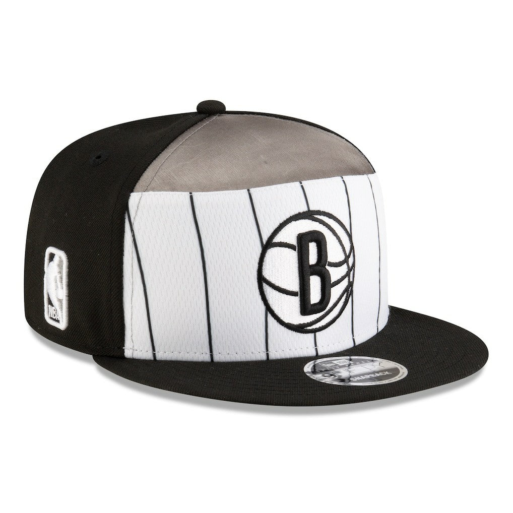 Brooklyn Nets 2025 NBA Tip Off Split Panel 9FIFTY Snapback Hat - White/Black | New Era for sale