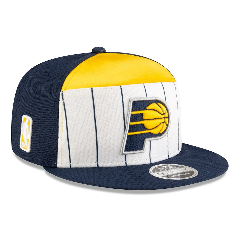 Indiana Pacers 2025 NBA Tip Off Split Panel 9FIFTY Snapback Hat - White/Navy | New Era shop