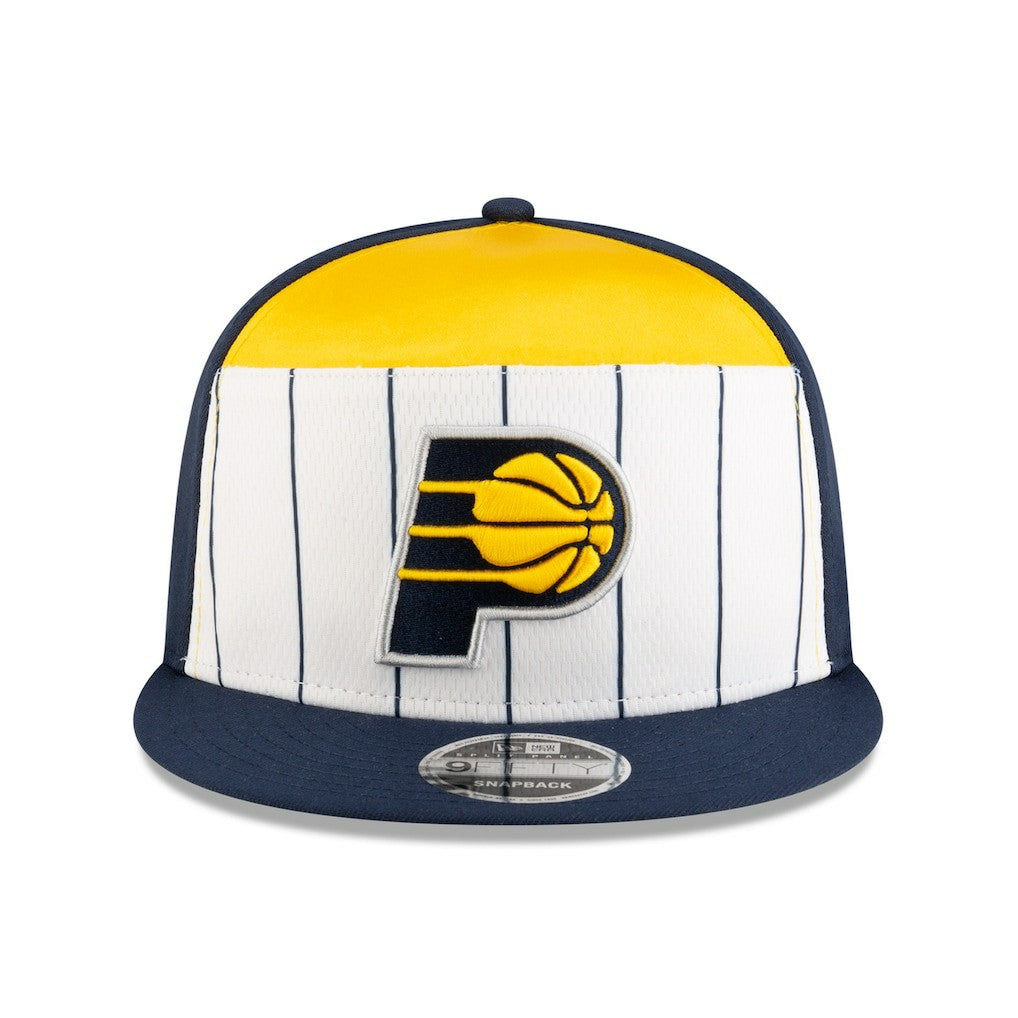 Indiana Pacers 2025 NBA Tip Off Split Panel 9FIFTY Snapback Hat - White/Navy | New Era shop