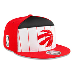 Toronto Raptors 2025 NBA Tip Off Split Panel 9FIFTY Snapback Hat - White/Red | New Era sale