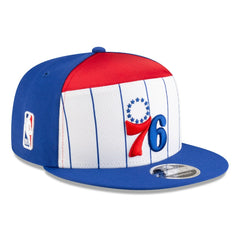 Philadelphia 76ers 2025 NBA Tip Off Split Panel 9FIFTY Snapback Hat - White/Blue | New Era on sale