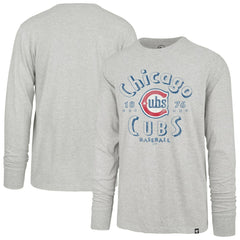 Chicago Cubs Circle Change Franklin Long Sleeve T-Shirt - Gray | 47 brand