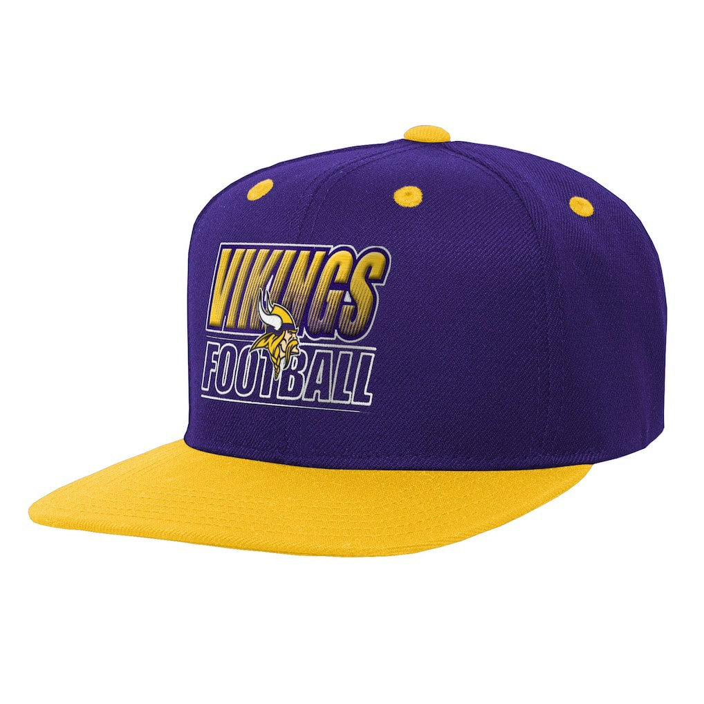 NFL Minnesota Vikings Outerstuff Youth Team Gradient Deadstock Snapback Hat