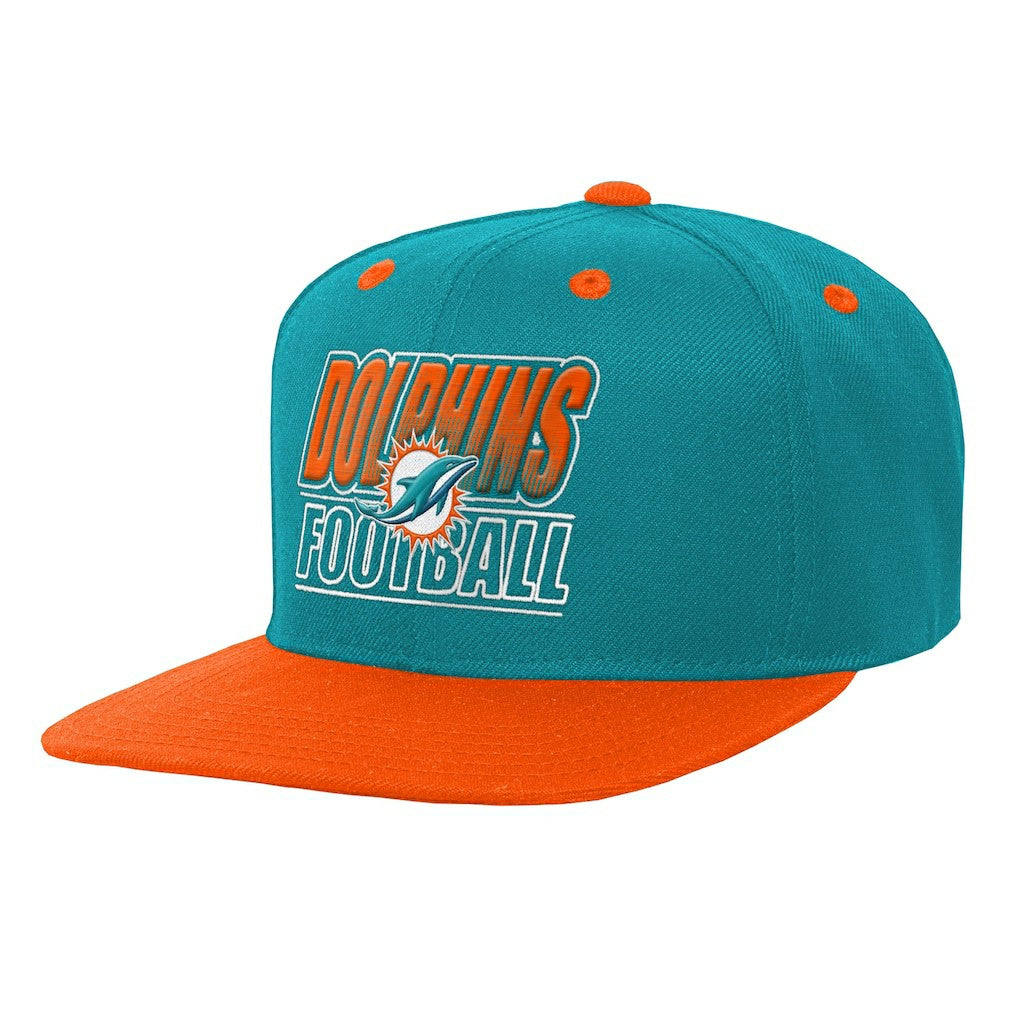 NFL Miami Dolphins Outerstuff Youth Team Gradient Deadstock Snapback Hat
