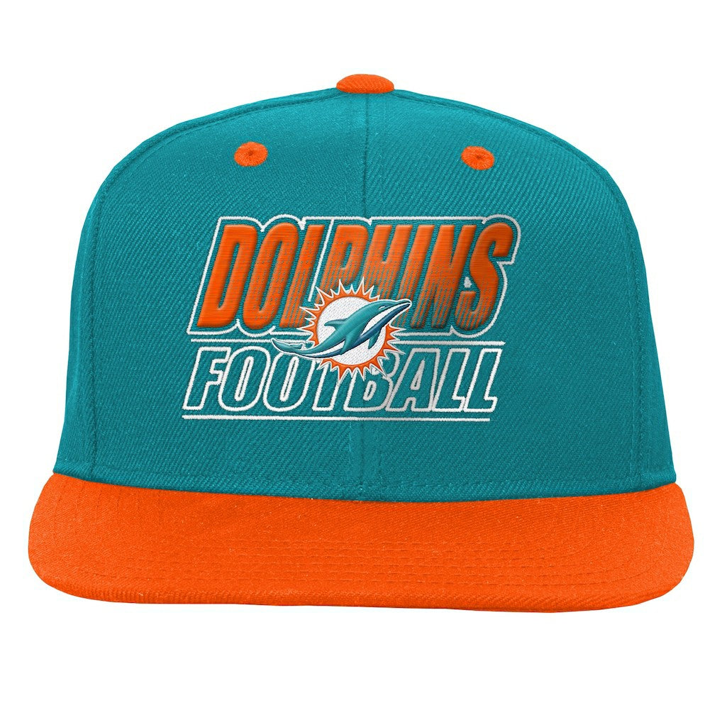 NFL Miami Dolphins Outerstuff Youth Team Gradient Deadstock Snapback Hat