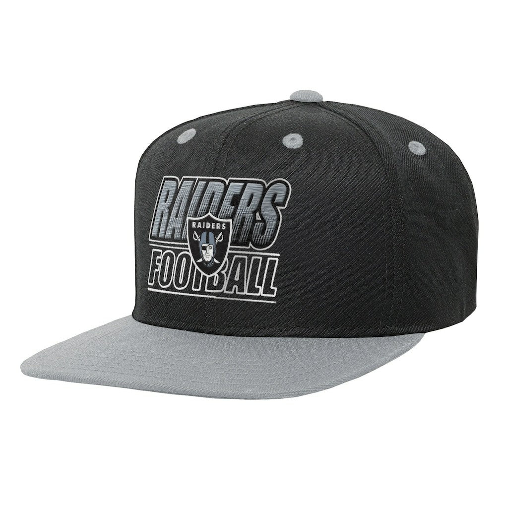 NFL Las Vegas Raiders Outerstuff Youth Team Gradient Deadstock Snapback Hat