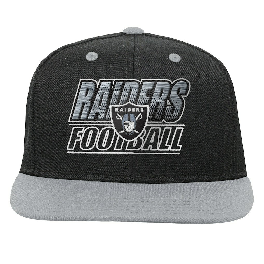 NFL Las Vegas Raiders Outerstuff Youth Team Gradient Deadstock Snapback Hat