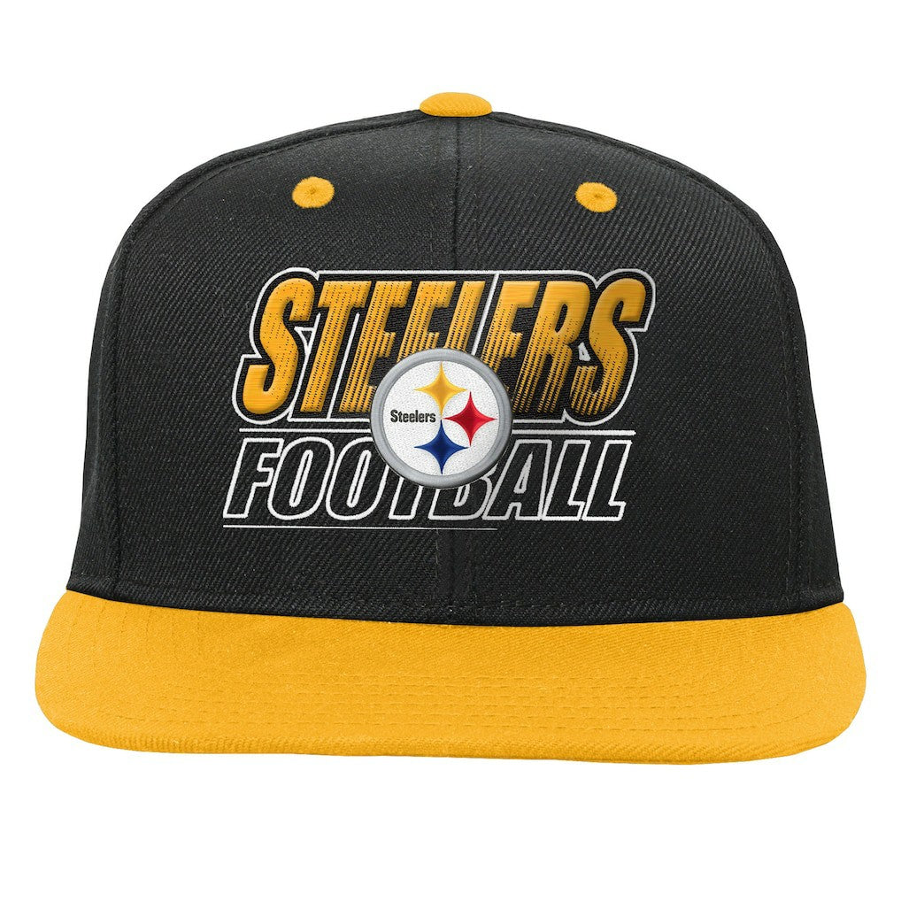 NFL Pittsburgh Steelers Outerstuff Youth Team Gradient Deadstock Snapback Hat