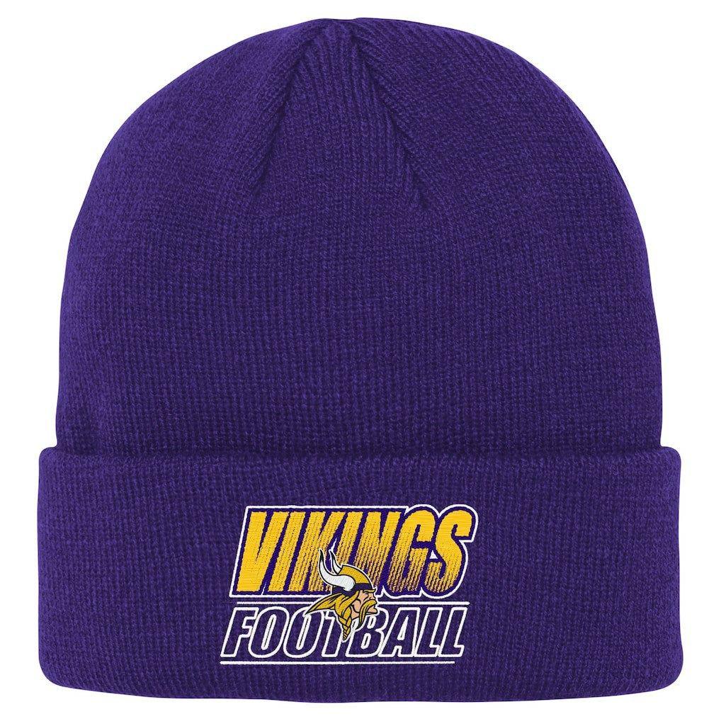 NFL Minnesota Vikings Outerstuff Youth Team Gradient Cuffed Knit Hat