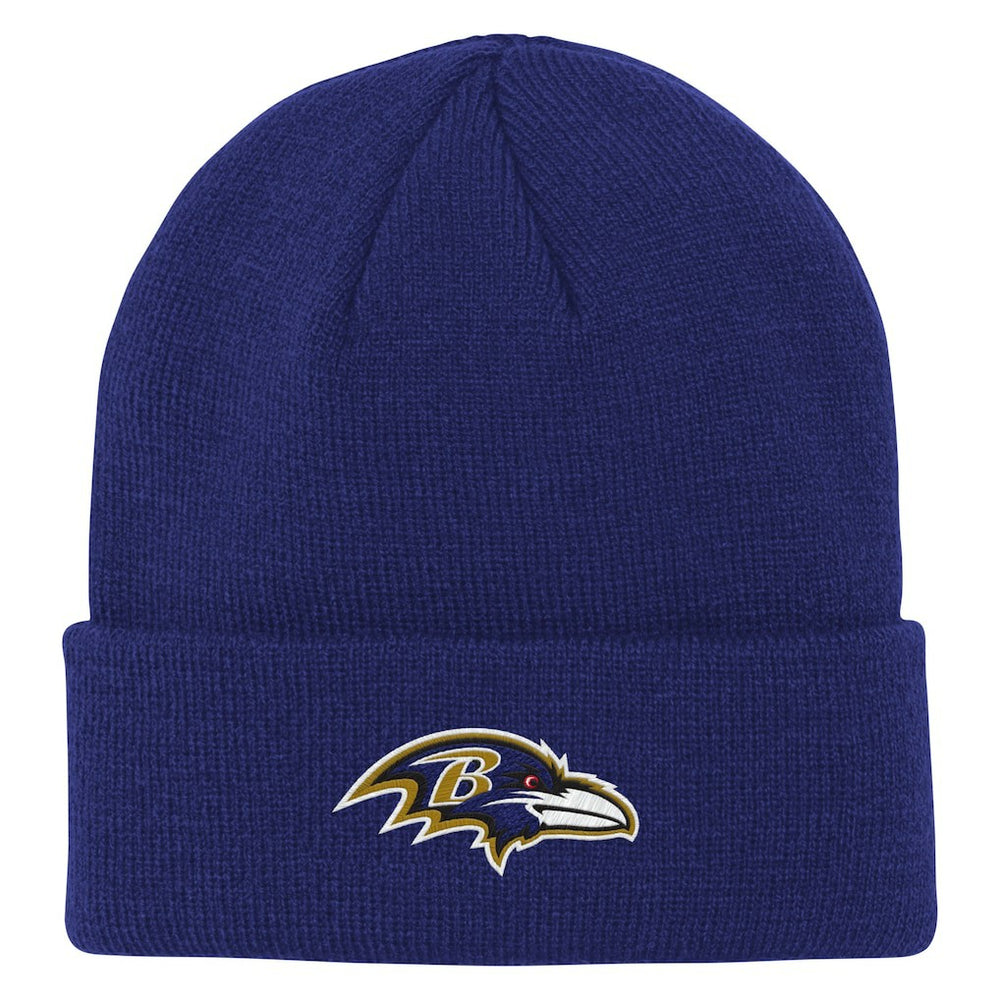 NFL Baltimore Ravens Outerstuff Youth Team Gradient Cuffed Knit Hat
