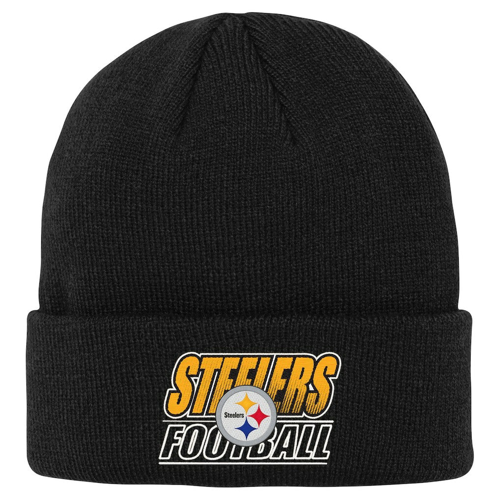 NFL Pittsburgh Steelers Outerstuff Youth Team Gradient Cuffed Knit Hat