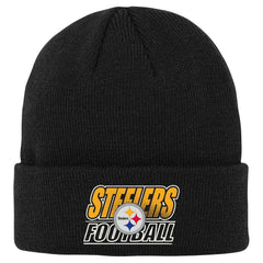 NFL Pittsburgh Steelers Outerstuff Youth Team Gradient Cuffed Knit Hat