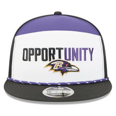 NFL Baltimore Ravens 2025 Inspire Change Split Panel 9FIFTY Snapback Hat