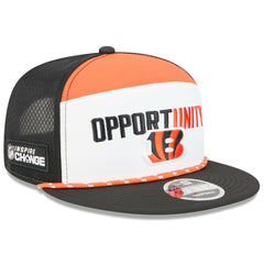NFL Cincinnati Bengals 2025 Inspire Change Split Panel 9FIFTY Snapback Hat