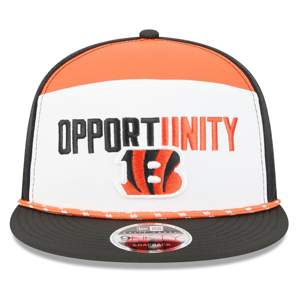 NFL Cincinnati Bengals 2025 Inspire Change Split Panel 9FIFTY Snapback Hat