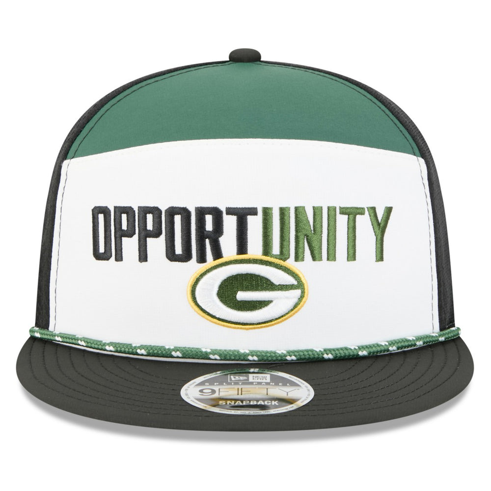 NFL Green Bay Packers 2025 Inspire Change Split Panel 9FIFTY Snapback Hat