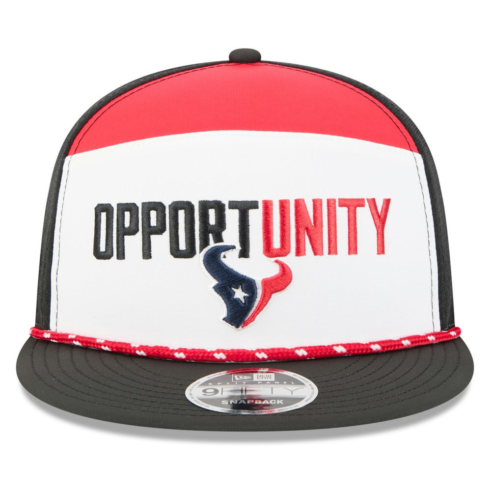 NFL Houston Texans 2025 Inspire Change Split Panel 9FIFTY Snapback Hat