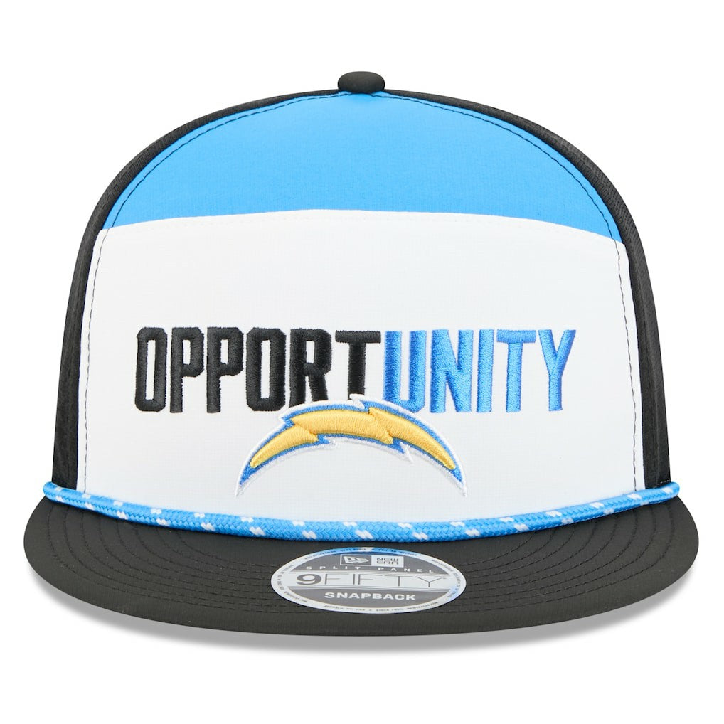 NFL Los Angeles Chargers 2025 Inspire Change Split Panel 9FIFTY Snapback Hat