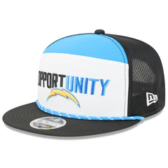 NFL Los Angeles Chargers 2025 Inspire Change Split Panel 9FIFTY Snapback Hat