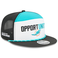 NFL Miami Dolphins 2025 Inspire Change Split Panel 9FIFTY Snapback Hat