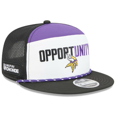 NFL Minnesota Vikings 2025 Inspire Change Split Panel 9FIFTY Snapback Hat