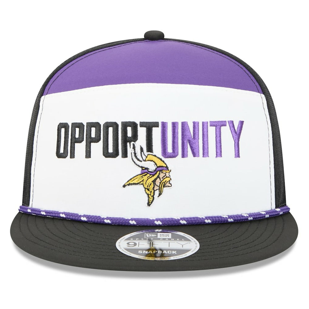 NFL Minnesota Vikings 2025 Inspire Change Split Panel 9FIFTY Snapback Hat