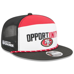NFL San Francisco 49ers 2025 Inspire Change Split Panel 9FIFTY Snapback Hat