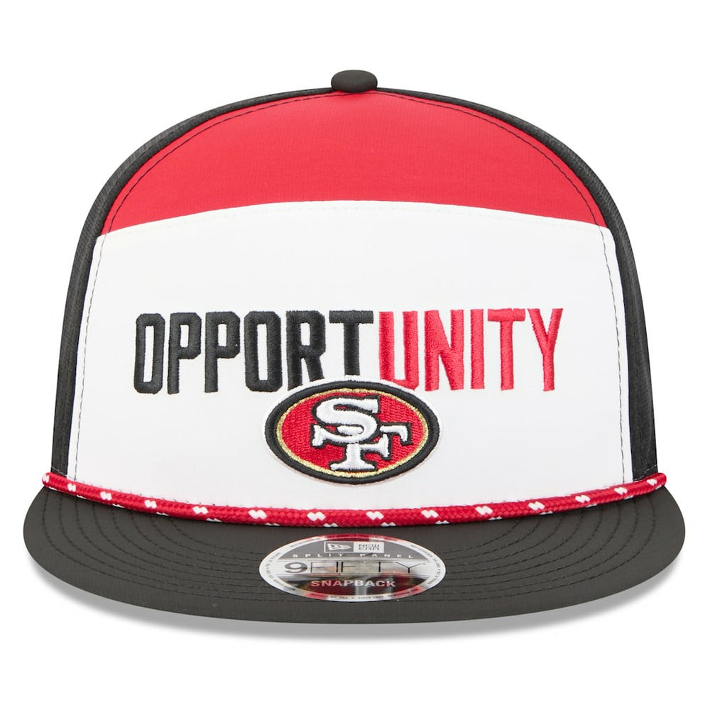 NFL San Francisco 49ers 2025 Inspire Change Split Panel 9FIFTY Snapback Hat