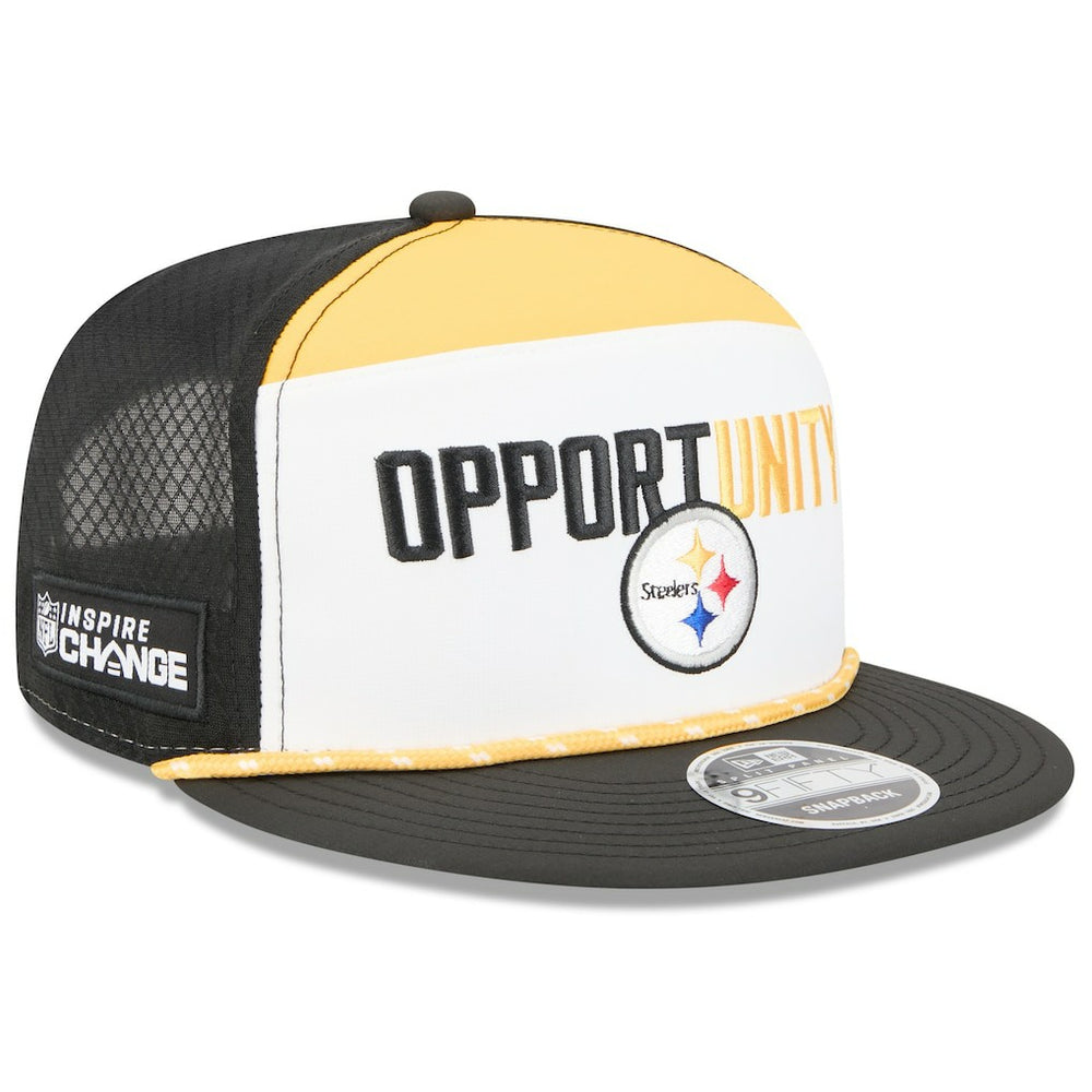 NFL Pittsburgh Steelers 2025 Inspire Change Split Panel 9FIFTY Snapback Hat