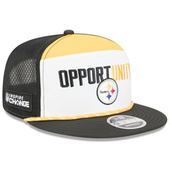 NFL Pittsburgh Steelers 2025 Inspire Change Split Panel 9FIFTY Snapback Hat