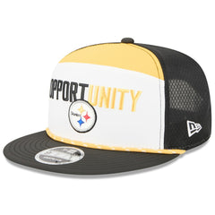 NFL Pittsburgh Steelers 2025 Inspire Change Split Panel 9FIFTY Snapback Hat