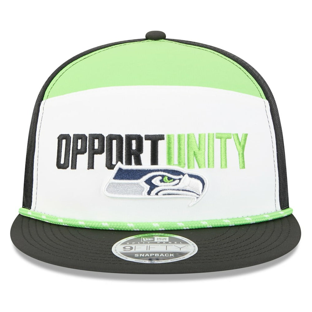NFL Seattle Seahawks 2025 Inspire Change Split Panel 9FIFTY Snapback Hat