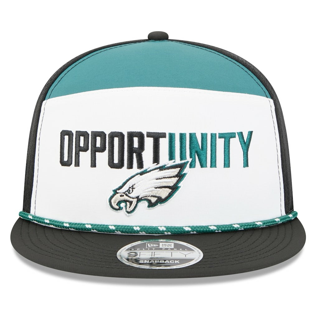 NFL Philadelphia Eagles 2025 Inspire Change Split Panel 9FIFTY Snapback Hat