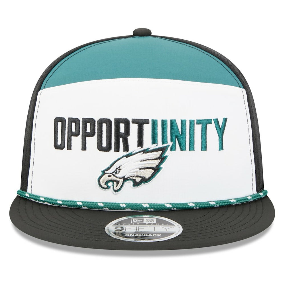 NFL Philadelphia Eagles 2025 Inspire Change Split Panel 9FIFTY Snapback Hat